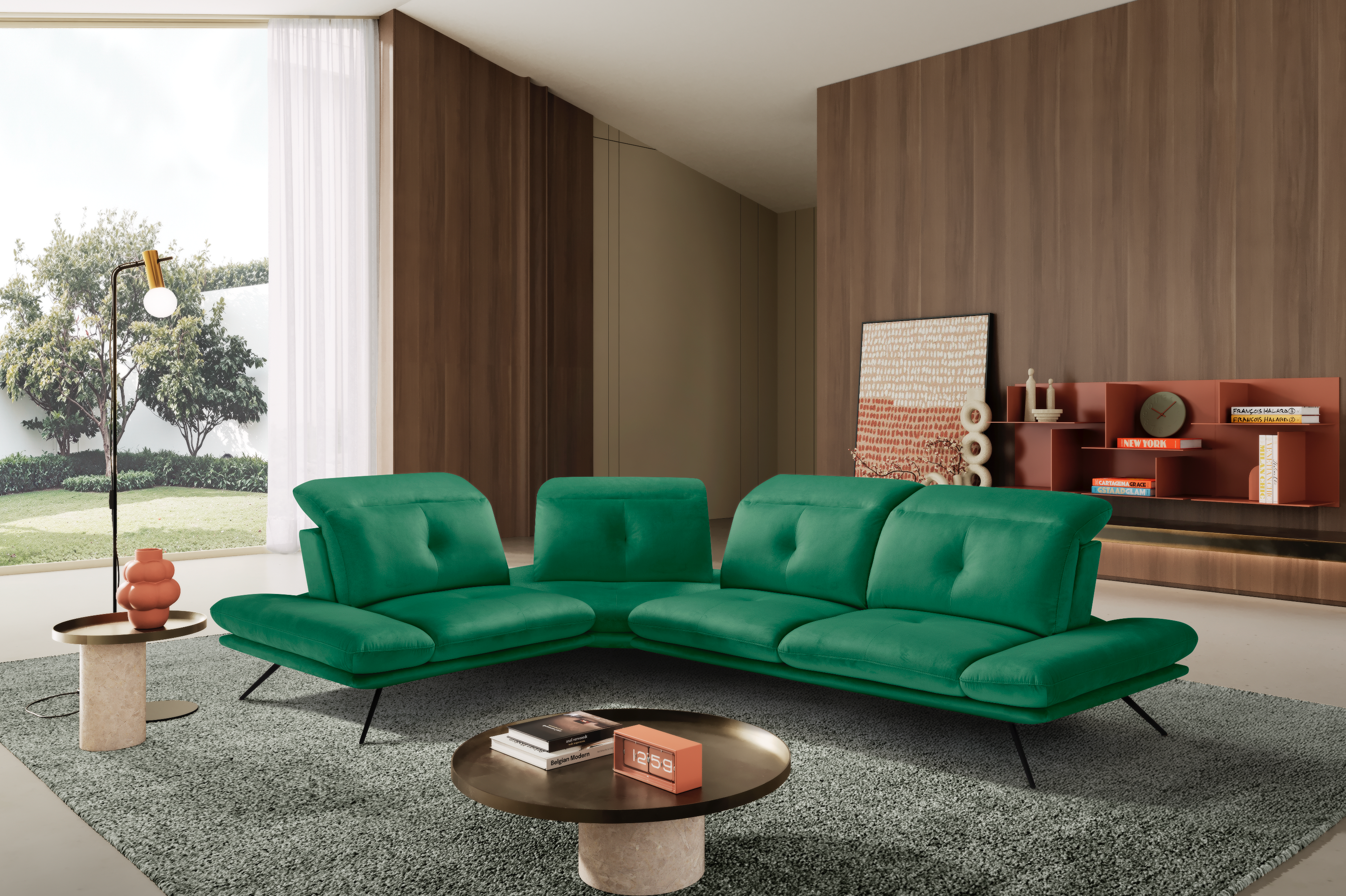 Divano Angolare Miranda – Komodo | Tessuto Viky, Made in Italy - Collezione 2026