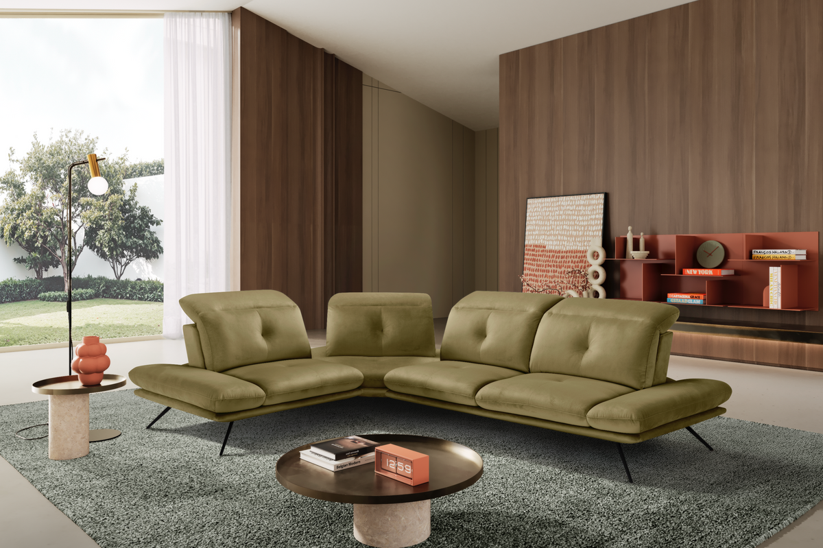 Divano Angolare Miranda – Komodo | Tessuto Viky, Made in Italy - Collezione 2026