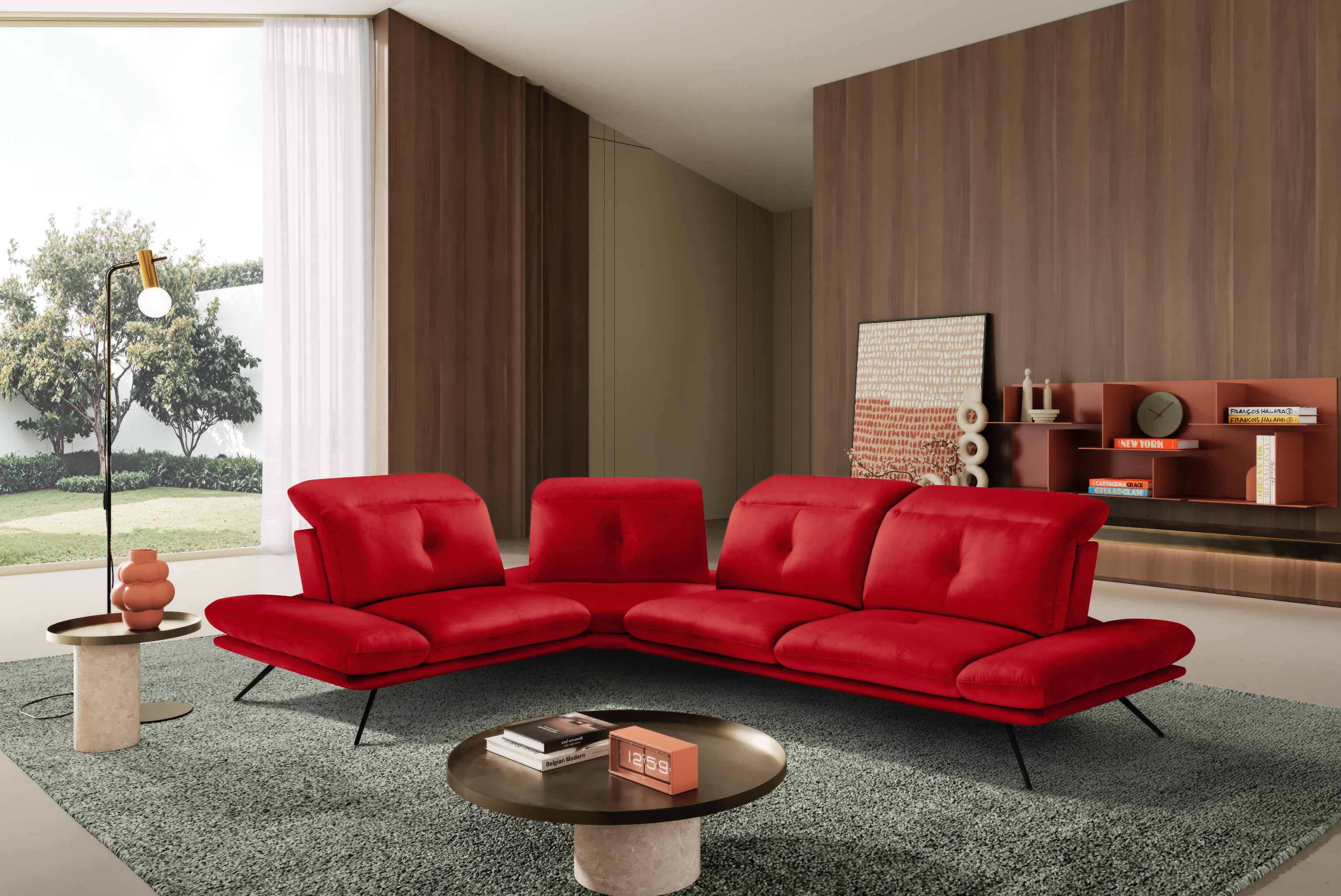Divano Angolare Miranda – Komodo | Tessuto Viky, Made in Italy - Collezione 2026