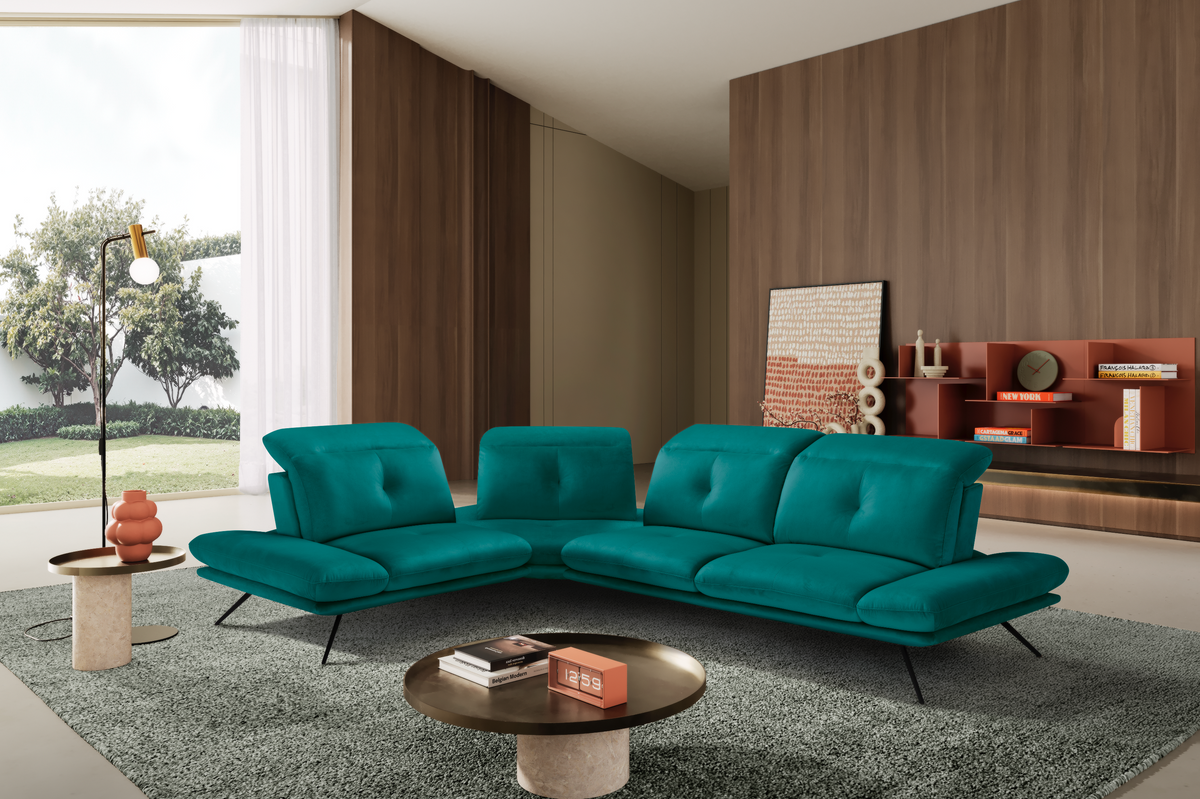 Divano Angolare Miranda – Komodo | Tessuto Viky, Made in Italy - Collezione 2026