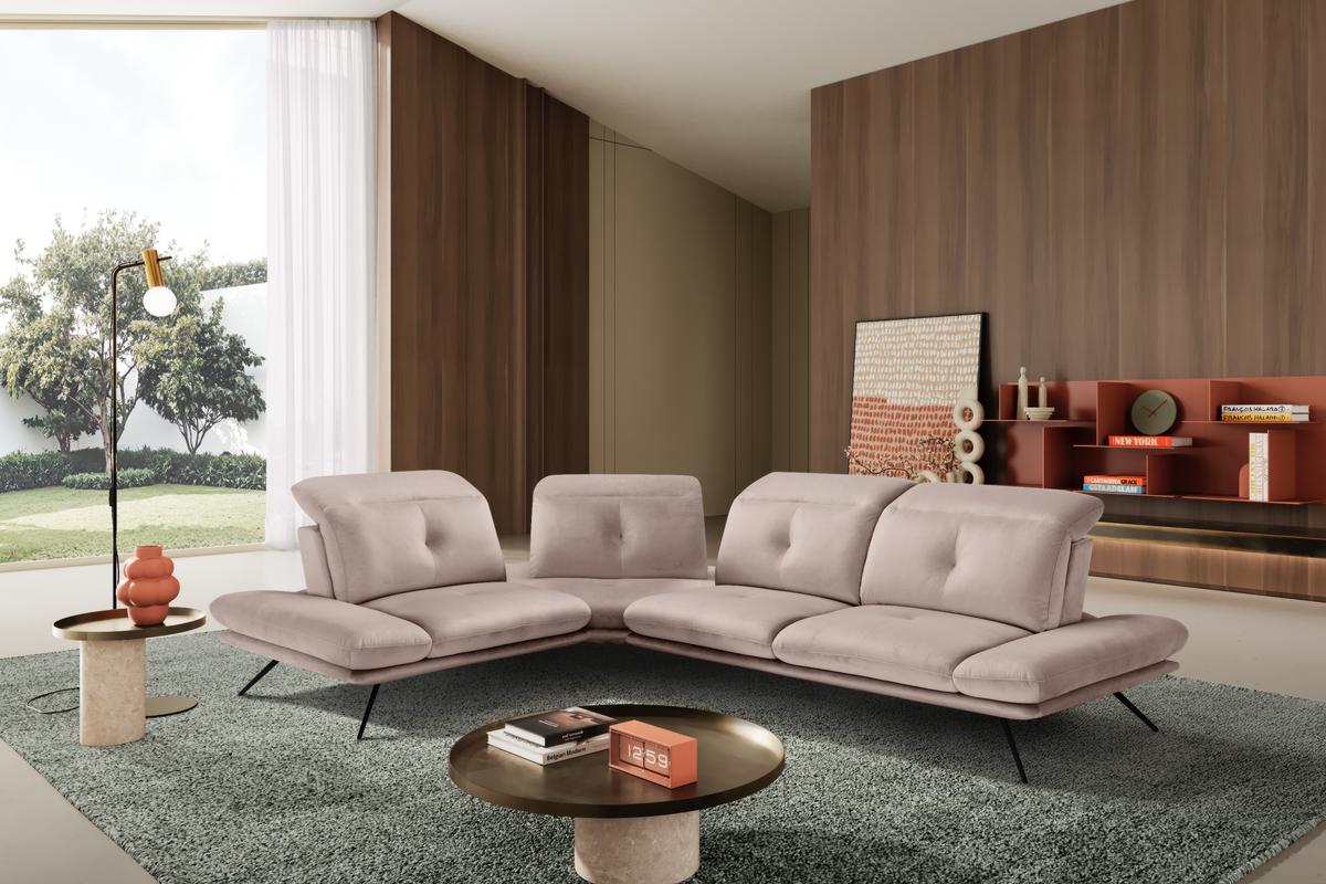 Divano Angolare Miranda – Komodo | Tessuto Viky, Made in Italy - Collezione 2026