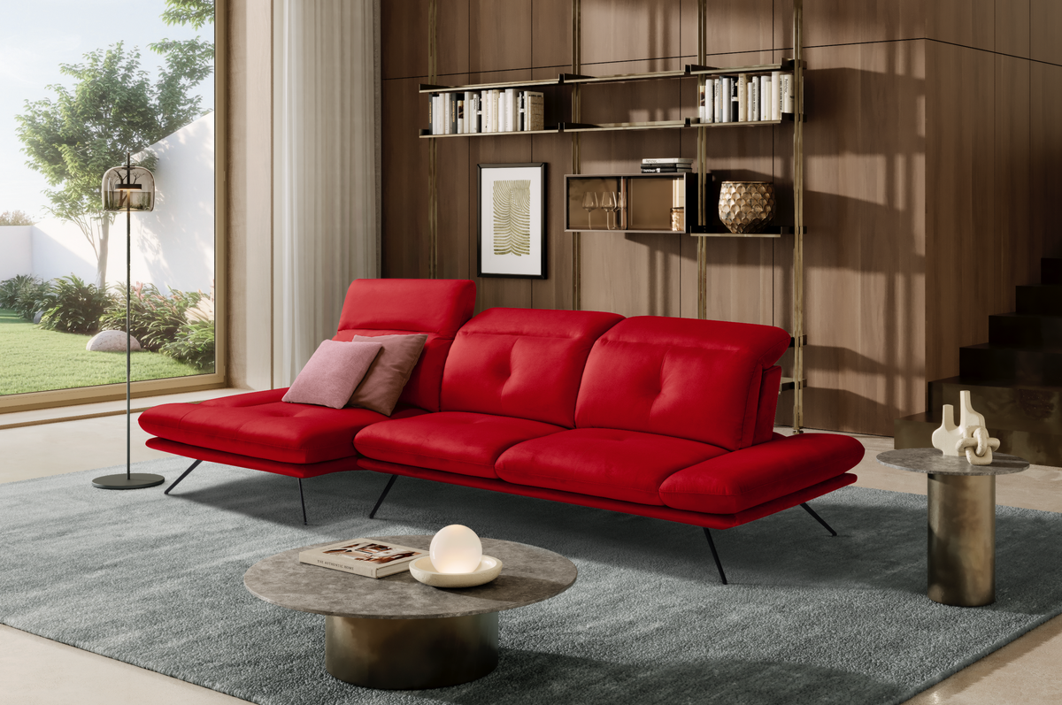Divano Chaise Longue Miranda – Komodo | Tessuto Viky, Made in Italy - Collezione 2026