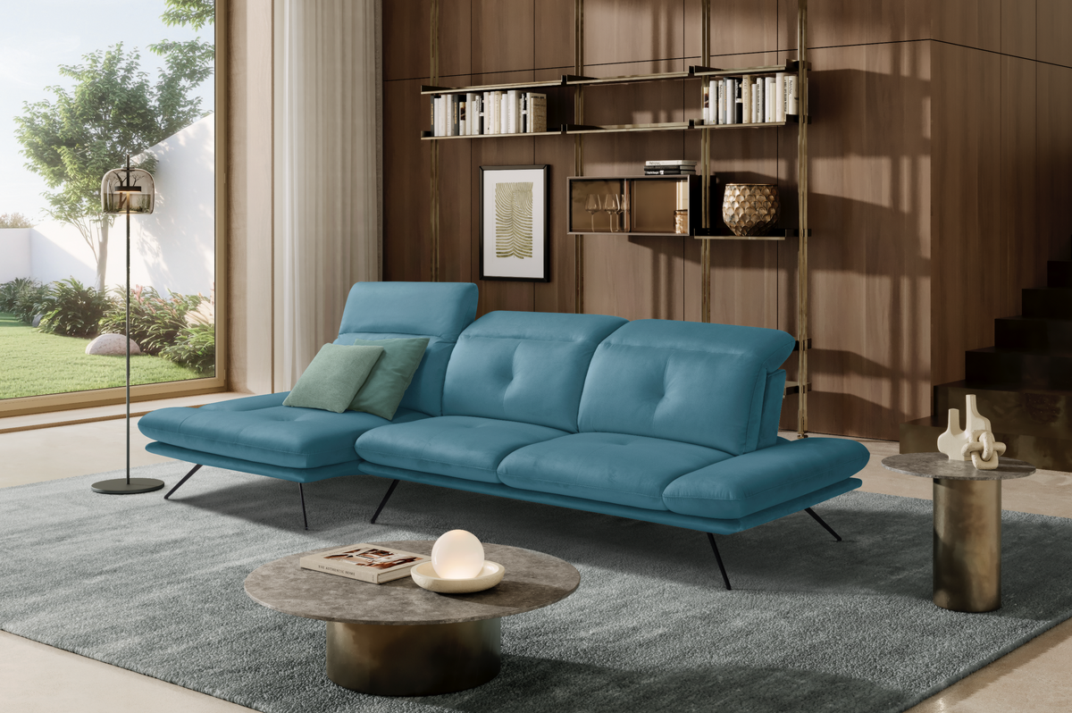 Divano Chaise Longue Miranda – Komodo | Tessuto Viky, Made in Italy - Collezione 2026