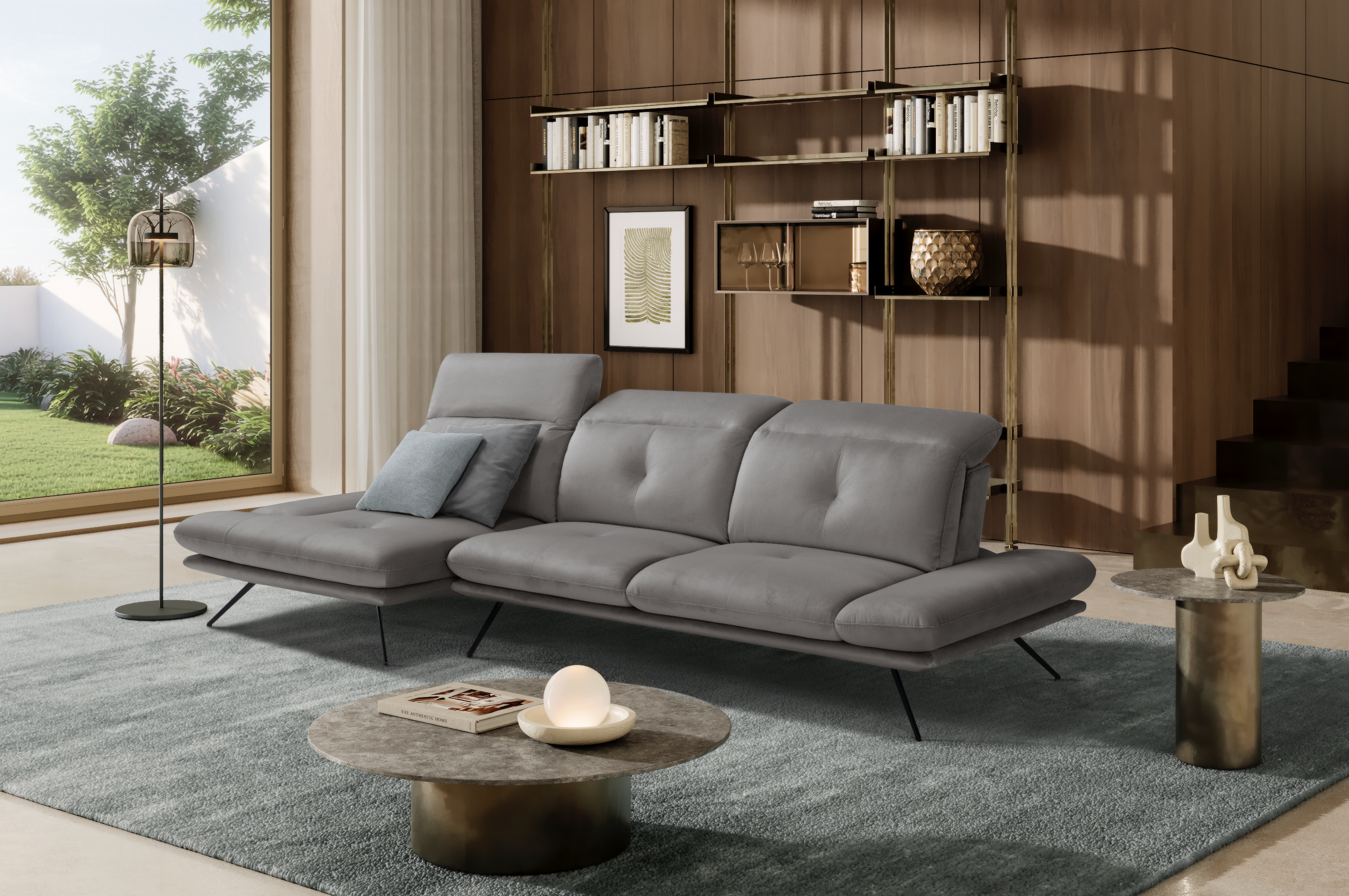 Divano Chaise Longue Miranda – Komodo | Tessuto Viky, Made in Italy - Collezione 2026