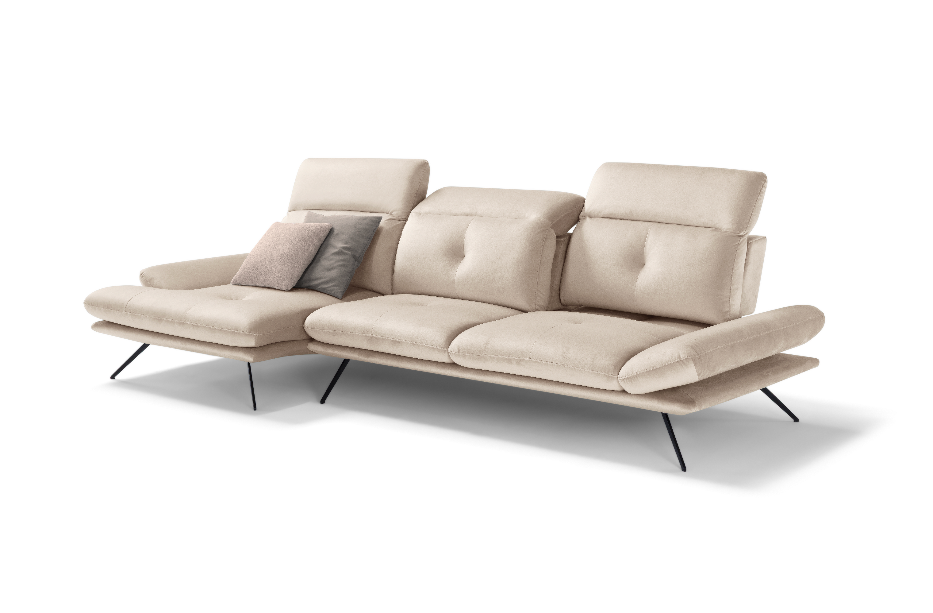 Divano Chaise Longue Miranda – Komodo | Tessuto Viky, Made in Italy - Collezione 2026