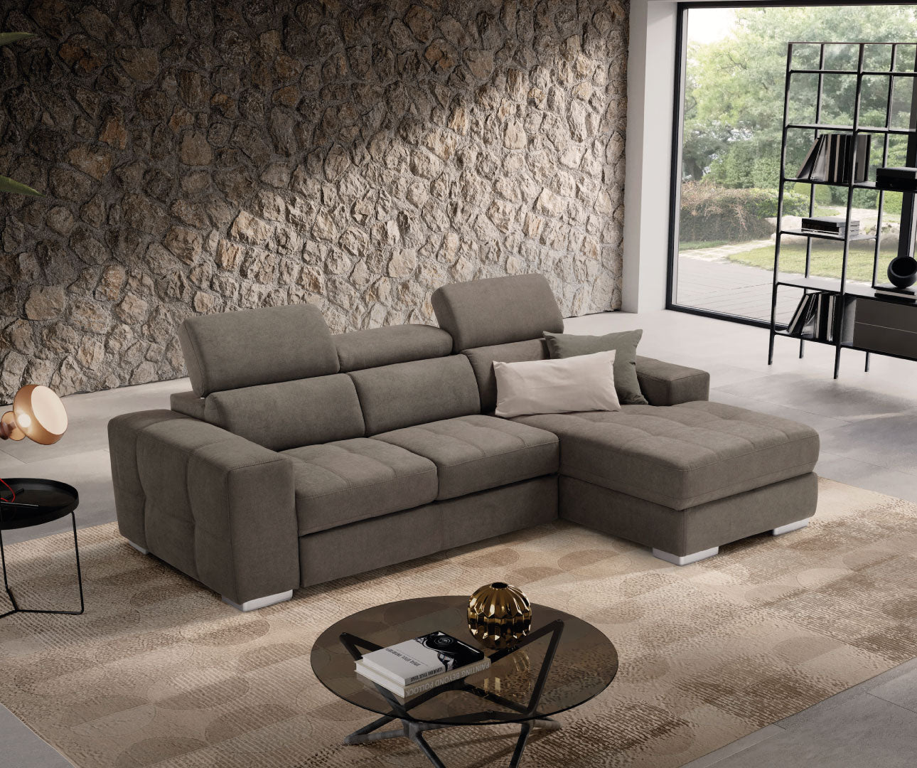 Komodo - MARTINA CHAISE LONGUE carrello letto estraibile