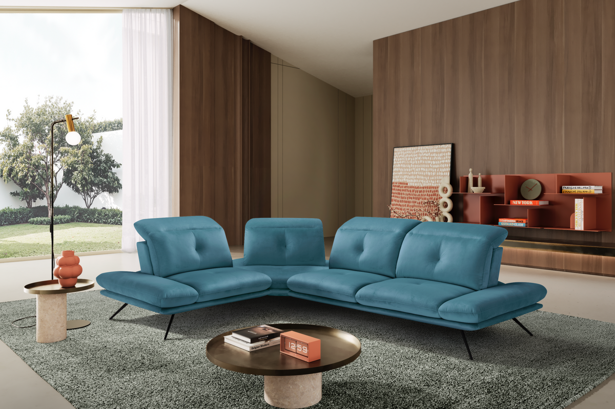 Divano Angolare Miranda – Komodo | Tessuto Viky, Made in Italy - Collezione 2026