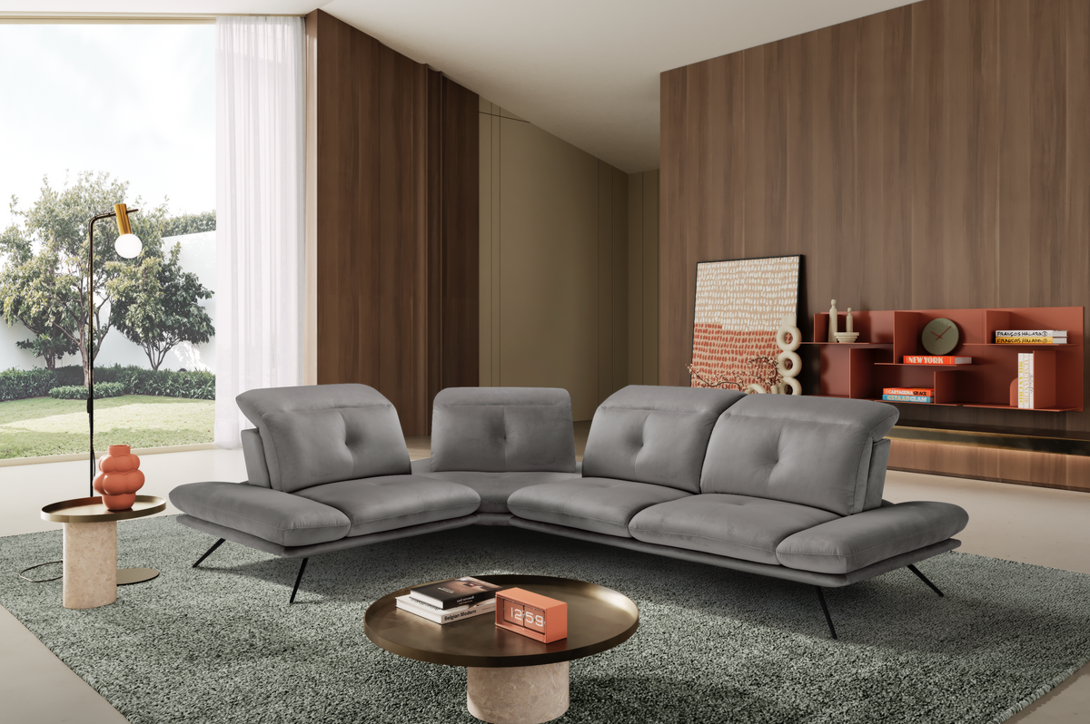 Divano Angolare Miranda – Komodo | Tessuto Viky, Made in Italy - Collezione 2026