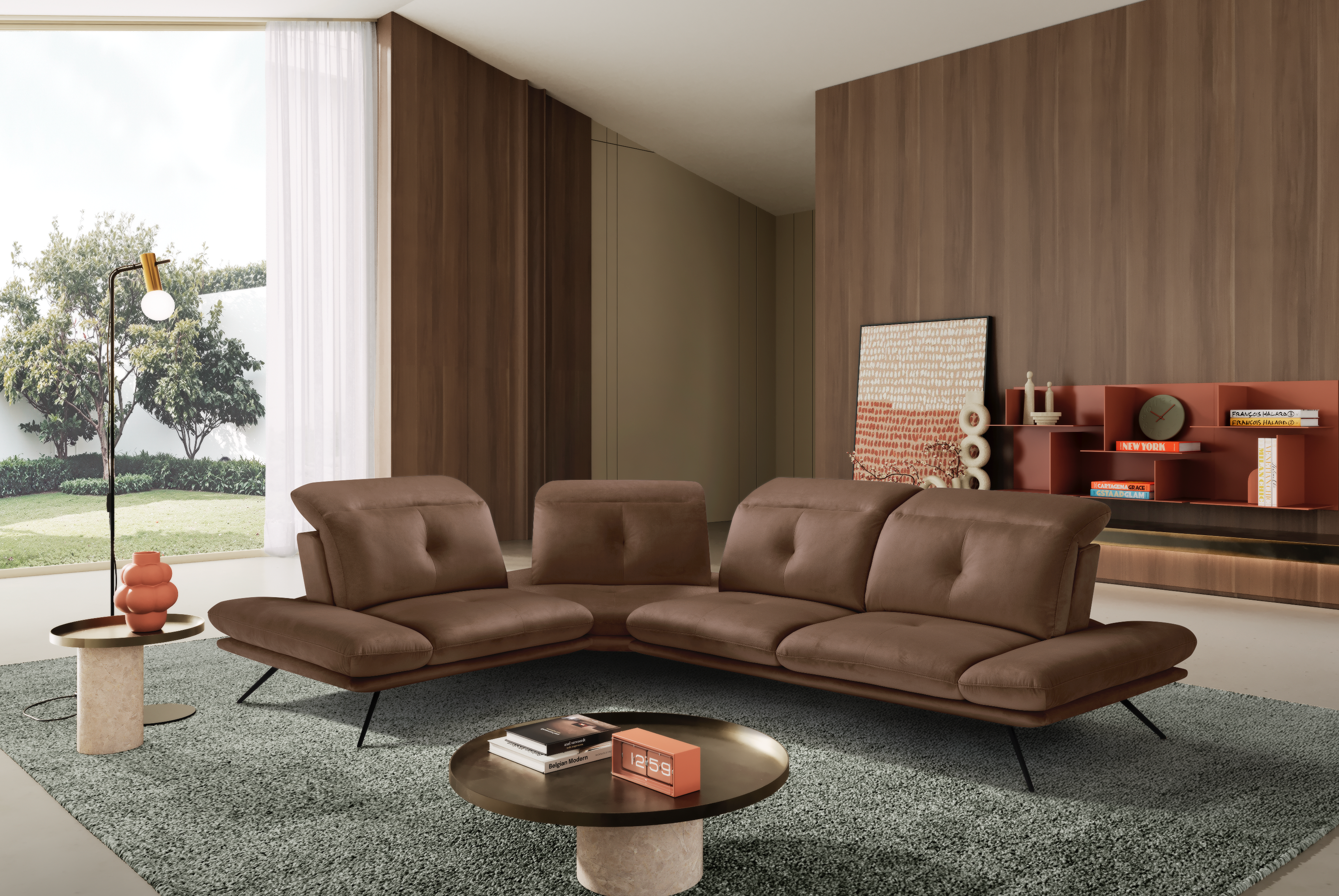 Divano Angolare Miranda – Komodo | Tessuto Viky, Made in Italy - Collezione 2026