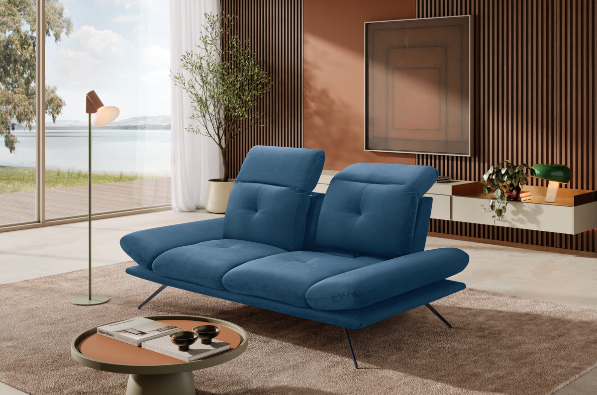 Divano 2 Posti Miranda – Komodo | Tessuto Viky, Made in Italy - Collezione 2026