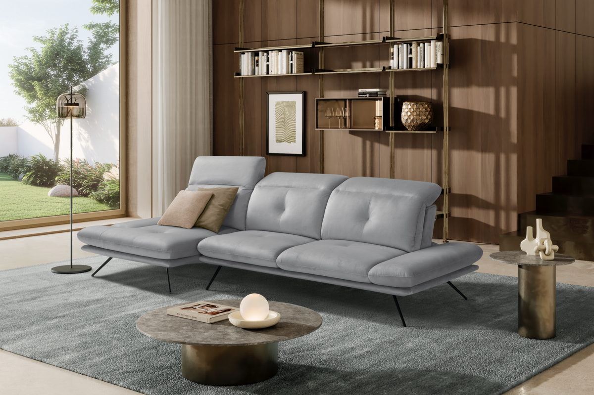 Divano Chaise Longue Miranda – Komodo | Tessuto Viky, Made in Italy - Collezione 2026