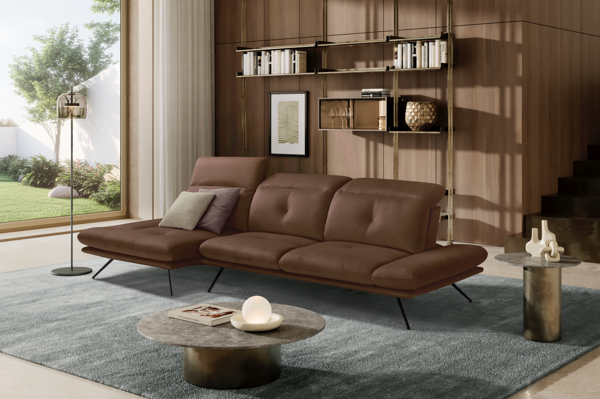 Divano Chaise Longue Miranda – Komodo | Tessuto Viky, Made in Italy - Collezione 2026