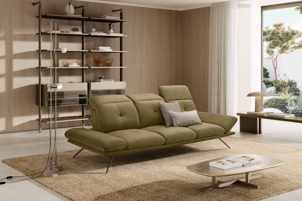 Divano 3 Posti Miranda – Komodo | Tessuto Viky, Made in Italy - Collezione 2026