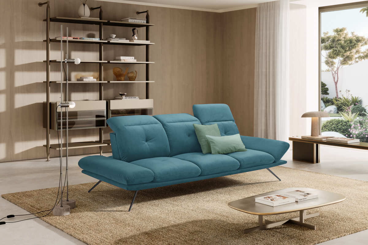 Divano 3 Posti Miranda – Komodo | Tessuto Viky, Made in Italy - Collezione 2026