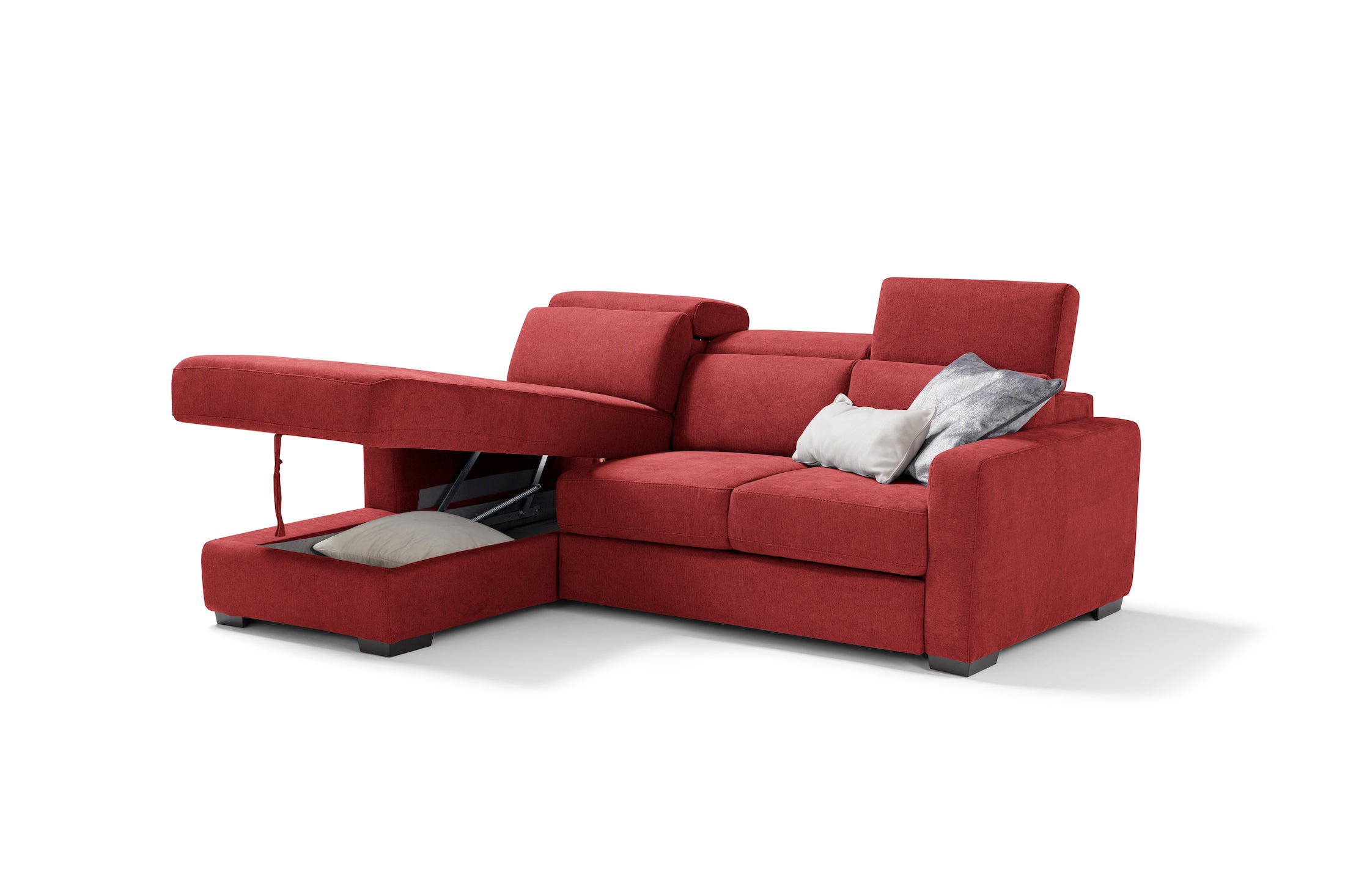 MORGANA divano chaise longue - apertura letto KOMODO