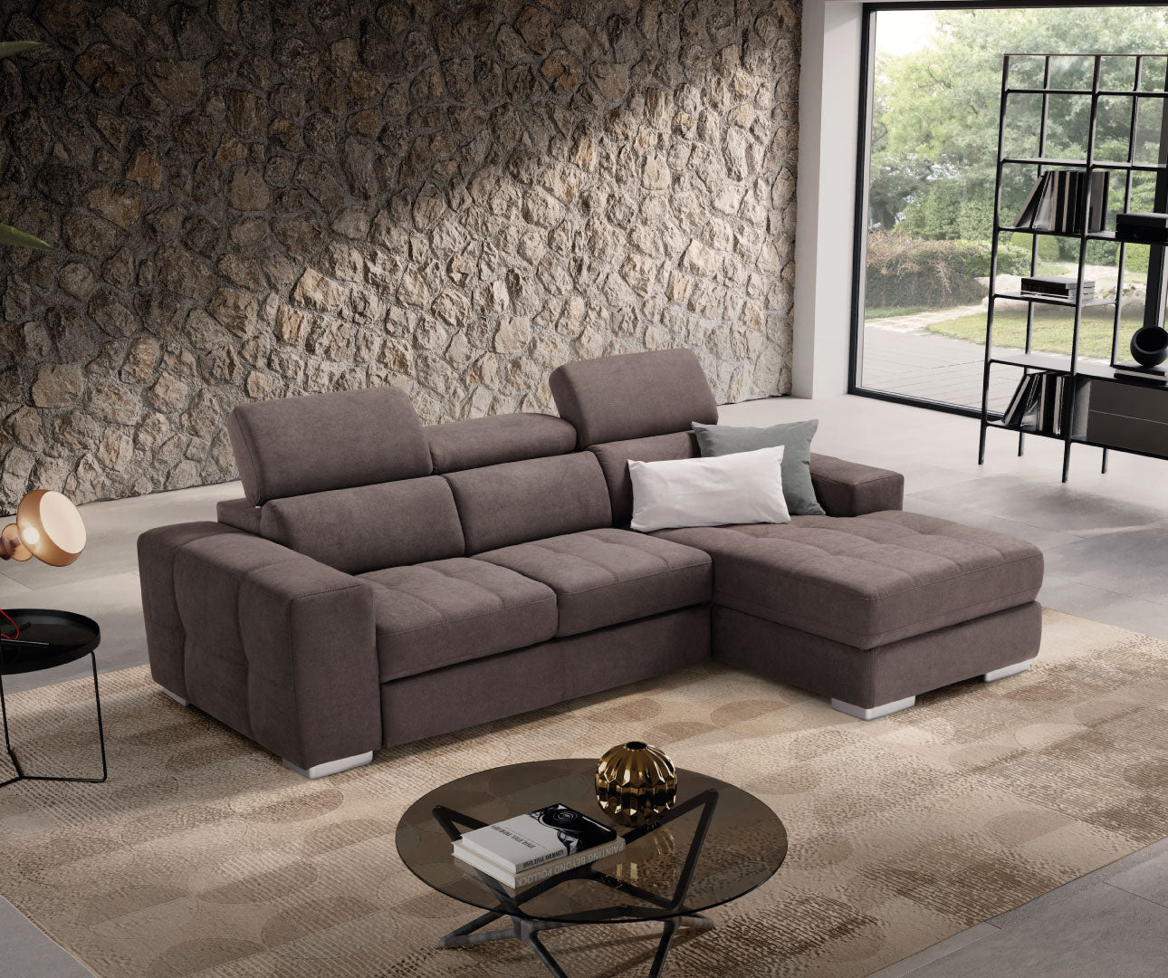 Komodo - MARTINA CHAISE LONGUE carrello letto estraibile