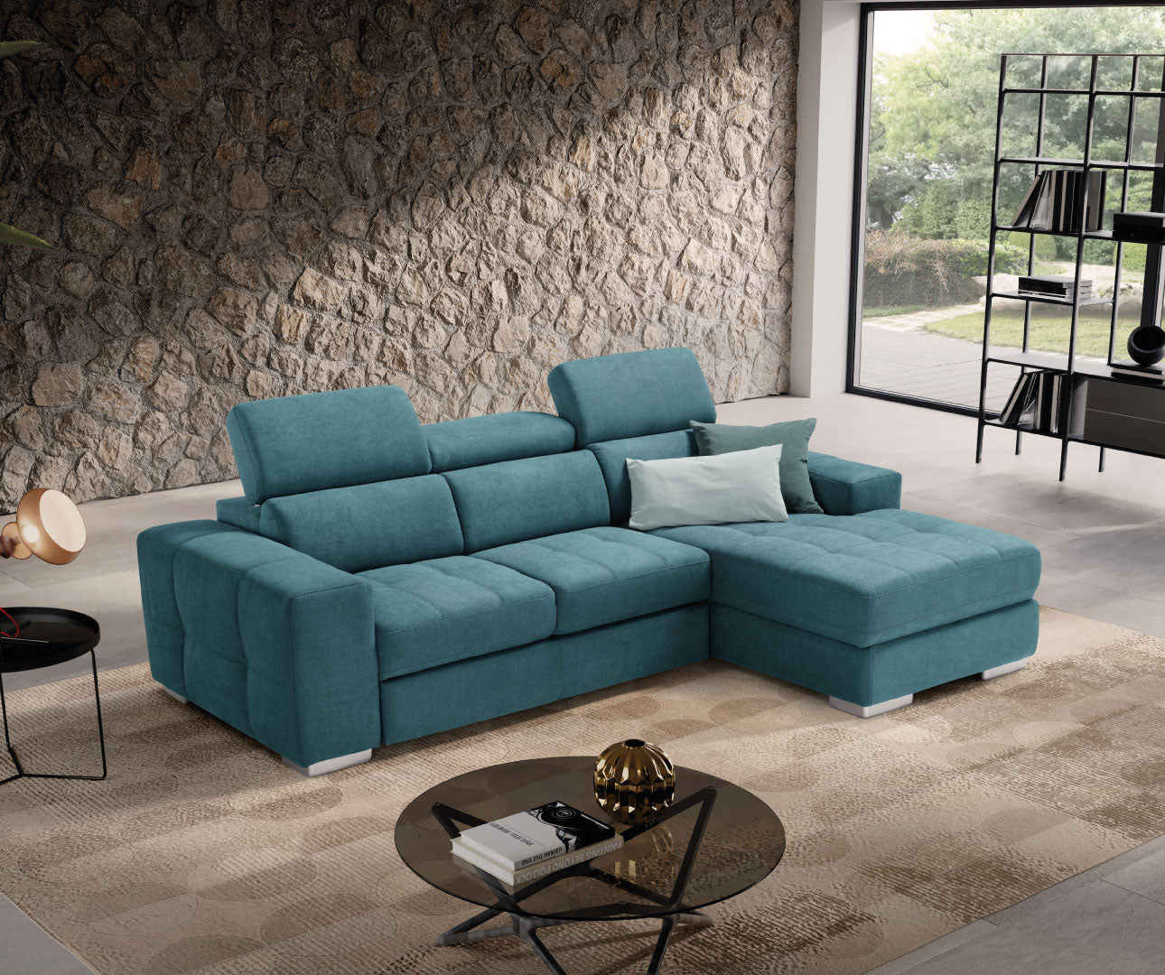 Komodo - MARTINA CHAISE LONGUE carrello letto estraibile